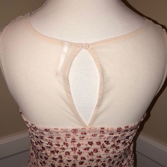 Free People Floral Mini Sheath Dress Size Medium - Picture 4 of 4